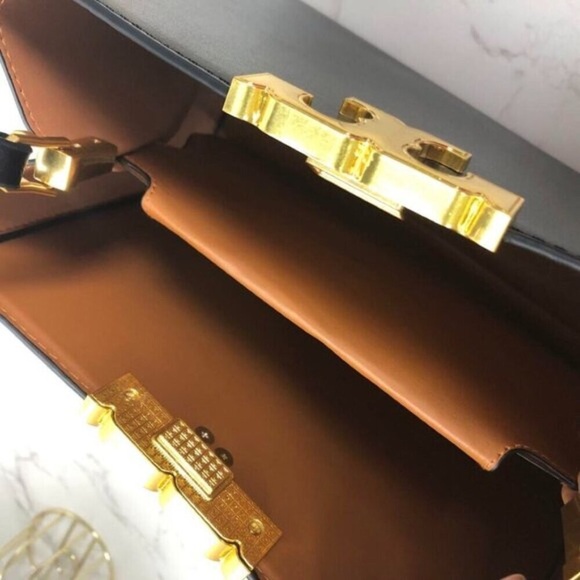 👙Tory Burch Eleanor Black Leather Bag New - Picture 8 of 8